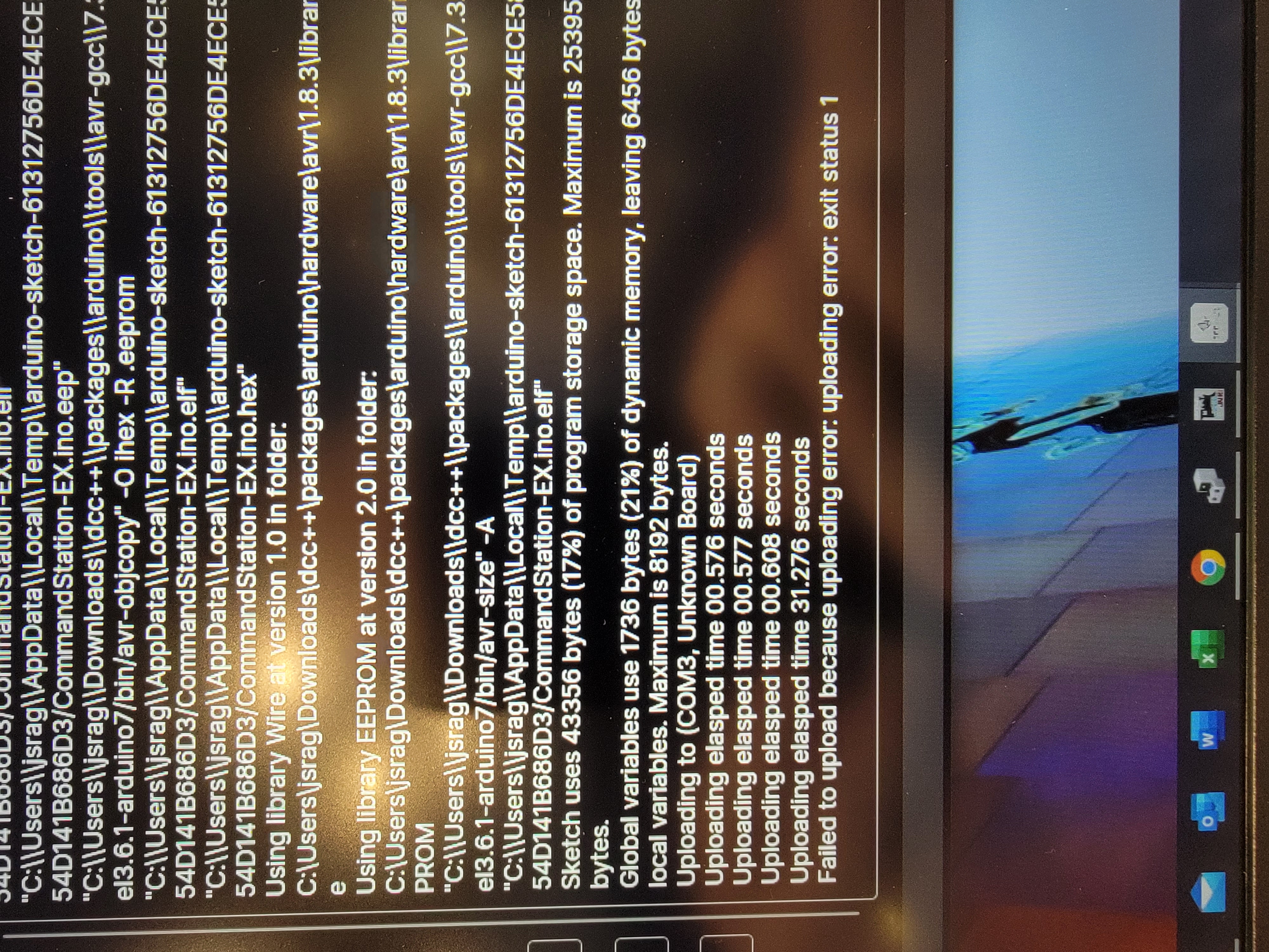 Upload Failure · Issue #210 · DCC-EX/Support-Planning · GitHub