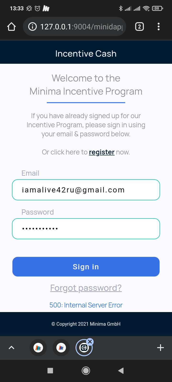 Insert Wallet Bug Name · Issue #509 · minima-global/Minima · GitHub